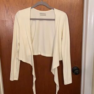 White wrap around shirt